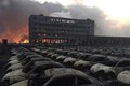 Bãi xe cách vụ nổ Thiên Tân 300m bị cháy thành than