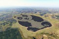 Kỳ lạ trang trại điện mặt trời khổng lồ hình gấu trúc 