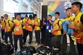 Olympic Việt Nam đến Jakarta, khởi động ngay tại sân bay