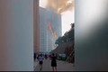 Nín thở nhìn tòa nhà cao tầng ở Trung Quốc cháy rực như đuốc