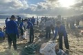 Đà Nẵng: Huy động hàng nghìn người dọn rác dạt vào bãi biển 