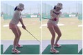 Mặc quần gym đi chơi golf, hot girl Trâm Anh bị netizen la ó