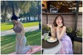 Tập yoga trên thảm cỏ, hot girl Đồng Nai lộ đường cong mê hoặc