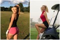 Hot girl sân golf gây “nóng mắt” vì trang phục hớ hênh