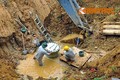 Lại vỡ đường ống sông Đà, 70.000 hộ dân HN mất nước