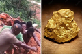 Đào được “tảng đá” khủng lấp lánh vàng, nghi kho báu triệu đô 