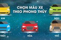 Cách chọn màu xe ô tô theo phong thủy, màu nào hợp với bạn?