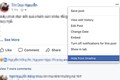 Người dùng Facebook không còn xoá được status trên web