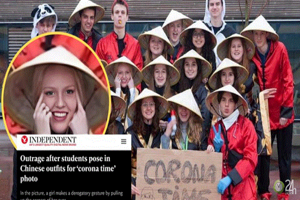 Trường học Bỉ xin lỗi vì bức ảnh học sinh chế giễu người châu Á
