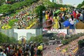 Ảnh: Mặc nắng như "đổ lửa", hàng vạn người kéo về đường hoa Nguyễn Huệ