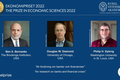 Chân dung ba chuyên gia đoạt giải Nobel kinh tế 2022 danh giá 