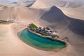 Tận mục hồ nước ngọt hình trăng lưỡi liềm độc đáo giữa sa mạc 