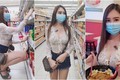 Diện đồ này đi siêu thị, gái xinh khiến netizen "tròn mắt"