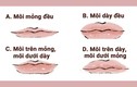 Trắc nghiệm tâm lý: Dáng môi nào giống với bạn nhất?