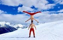Anh em Quốc Cơ-Quốc Nghiệp diễn xiếc trên núi tuyết Canada -10 độ C 