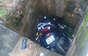 Đại úy công an tử nạn khi lao xe máy xuống cống