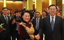 Ảnh Chủ tịch Quốc hội đón Đoàn đại biểu cấp cao Trung Quốc