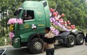 Xôn xao màn rước dâu bằng xe đầu kéo ở Thái Nguyên