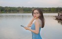 Bạn gái cũ Quang Hải "đú" trend check-in "tím lịm tìm sim" tại Hà Nội
