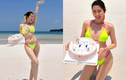 Thúy Ngân diện bikini đón sinh nhật, khoe đường cong triệt để 