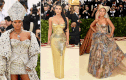 Rihanna, Kim Kardashian gợi cảm hết cỡ trên thảm đỏ Met Gala