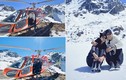 Thủy Tiên - Công Vinh ngắm núi tuyết ở Tây Tạng, check-in trên trực thăng