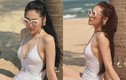 Á hậu Tú Anh khoe body “điểm 10” với bikini trên biển