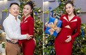 Bà bầu Phương Oanh xinh đẹp chụp ảnh Giáng sinh cùng chồng đại gia