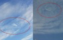 Vật thể nghi UFO tam giác ẩn hiện trong mây gây choáng