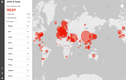 Bản đồ theo dõi Covid-19 toàn cầu: Cập nhật đúng hàng giờ