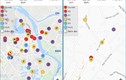 Smartcity "chỉ điểm" các khu vực có người nhiễm Covid-19 tại Hà Nội