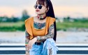 Mặt như thiên thần, hotgirl Việt gây “choáng” vì phong cách xăm kín người 