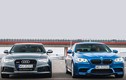 Audi RS6 “đối đầu” BMW M5 trên đường băng