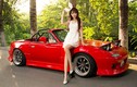 Hotgirl “thỏ con” khoe dáng bên xe thể thao Mazda MX-5