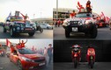 Mãn nhãn dàn xe rực rỡ sắc cờ cổ vũ tuyển Việt Nam