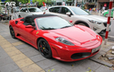Siêu xe Ferrari F430 Spider tiền tỷ đỏ rực trên phố Hà Nội