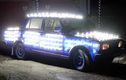 Dân chơi Nga lắp 300 bóng đèn LED lên xe Lada để chạy đêm