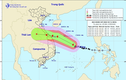 Bão số 5 giật cấp 13, hướng vào Quảng Bình - Quảng Ngãi