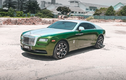 Xe sang Rolls-Royce Wraith thay đổi phong cách với lớp decal xanh lá lạ mắt