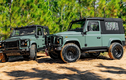 Ngắm bộ đôi Land Rover Defender 90 Restomod "hàng thửa" từ ECD