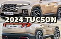 Hyundai Tucson 2024 lộ thiết kế, có trang bị giống SantaFe mới