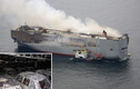 Rò rỉ hình ảnh bên trong tàu chở gần 3.800 ôtô cháy trên biển