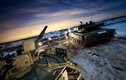 Đẹp mê hồn cảnh xe tăng T-80U tác chiến ban đêm