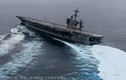 Ngơ ngác kỹ năng “Drift” của siêu hàng không mẫu hạm Mỹ