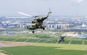 Mãn nhãn dàn trực thăng Nga chuẩn bị duyệt binh ở St Petersburg