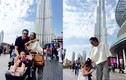 Vợ chồng Đoan Trang cùng con gái đi du lịch ở Dubai