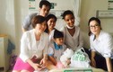 Thu Phương cùng Hoa hậu Pháp 2014 đến thăm bệnh nhân nhí