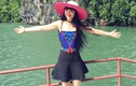 Siêu mẫu Jessica Minh Anh thích thú khám phá vịnh Hạ Long