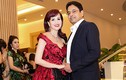 Hoa hậu Diệu Hoa được chồng ngoại quốc hộ tống đến sự kiện