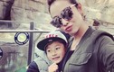 Jennifer Phạm cưng nựng, đưa con trai Bảo Nam đi chơi công viên